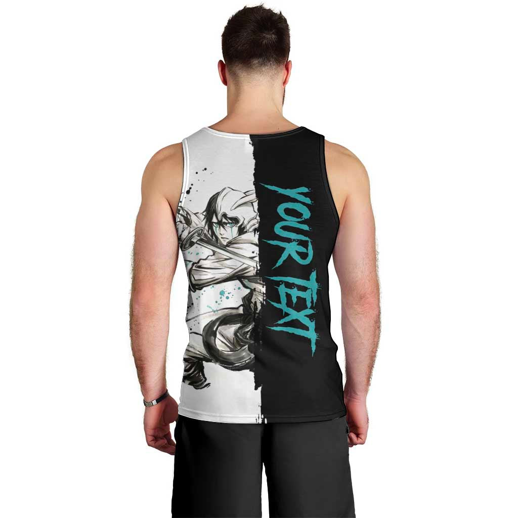 Personalized Ulquiorra Cifer Men Tank Top Ink Splash Anime Brush Style