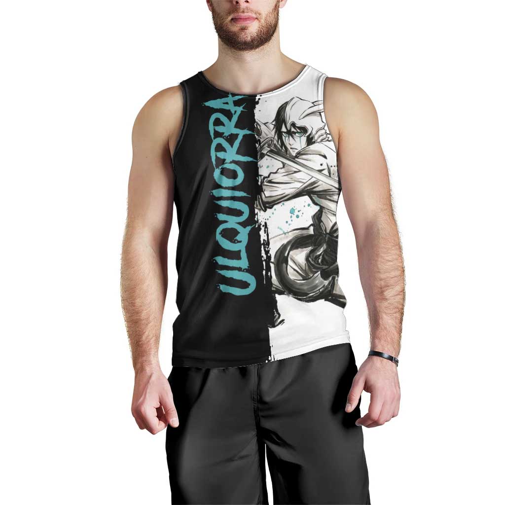 Personalized Ulquiorra Cifer Men Tank Top Ink Splash Anime Brush Style