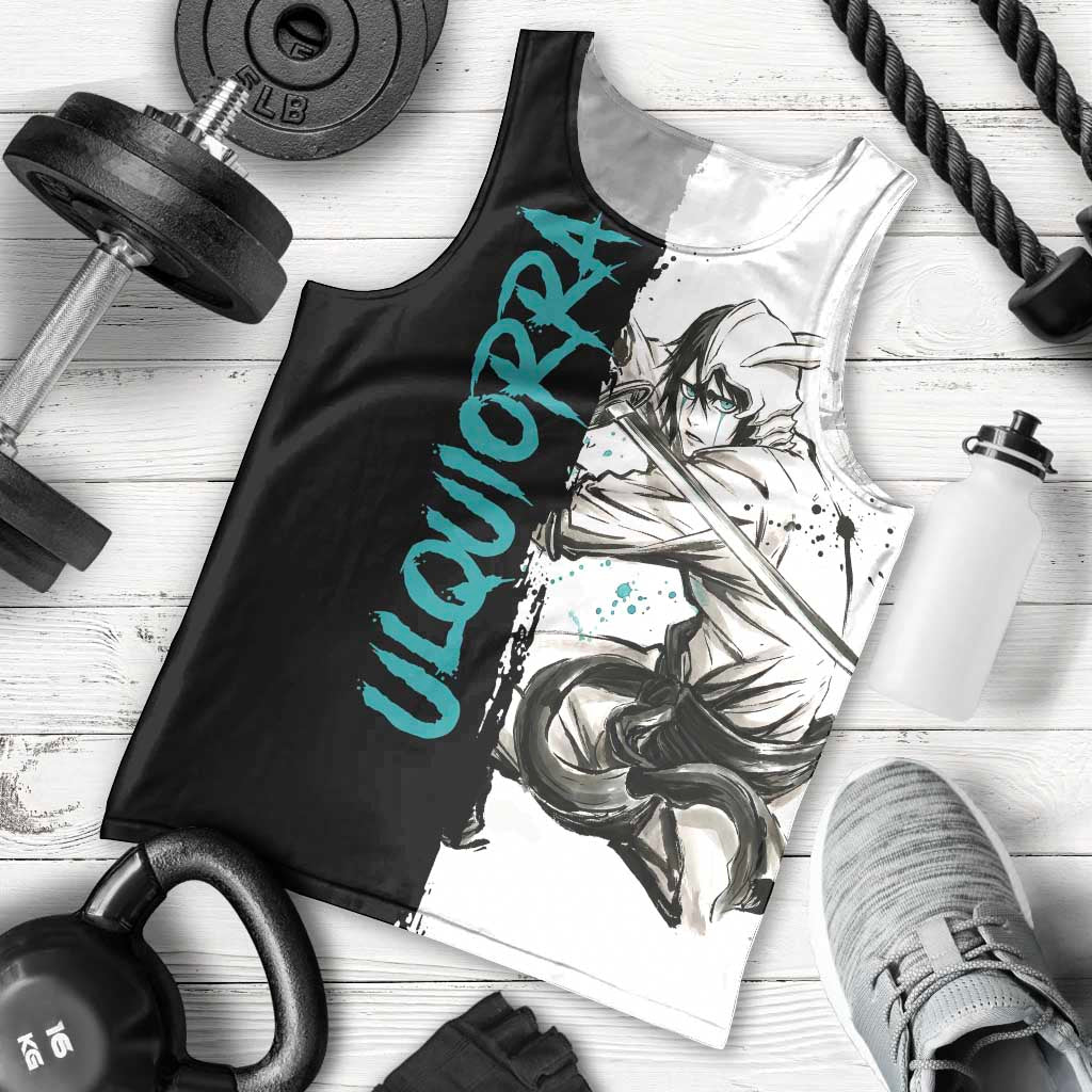 Personalized Ulquiorra Cifer Men Tank Top Ink Splash Anime Brush Style