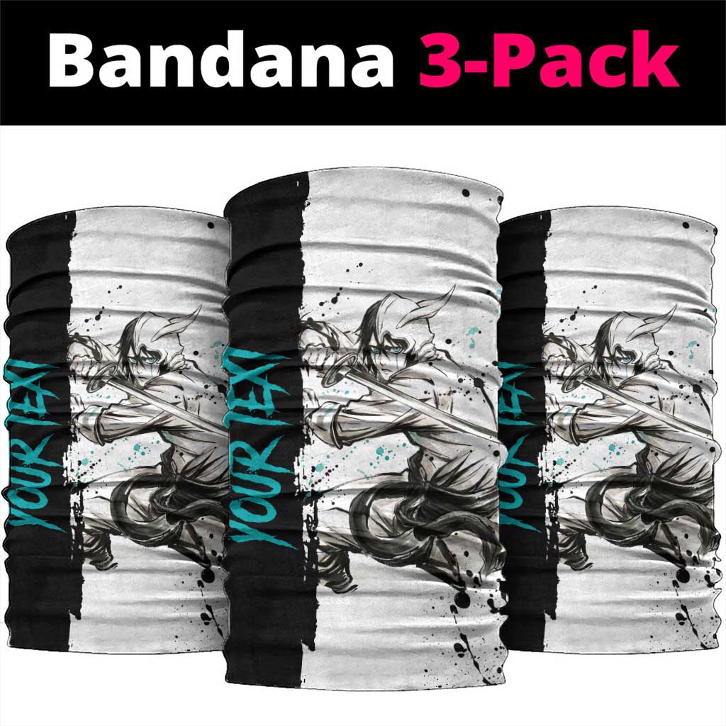 Personalized Ulquiorra Cifer Neck Gaiter Ink Splash Anime Brush Style