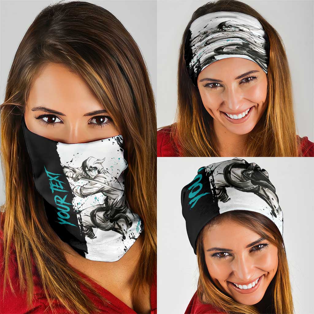 Personalized Ulquiorra Cifer Neck Gaiter Ink Splash Anime Brush Style
