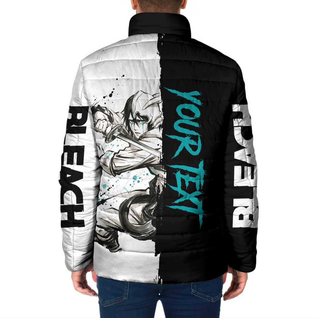 Personalized Ulquiorra Cifer Padded Jacket Ink Splash Anime Brush Style