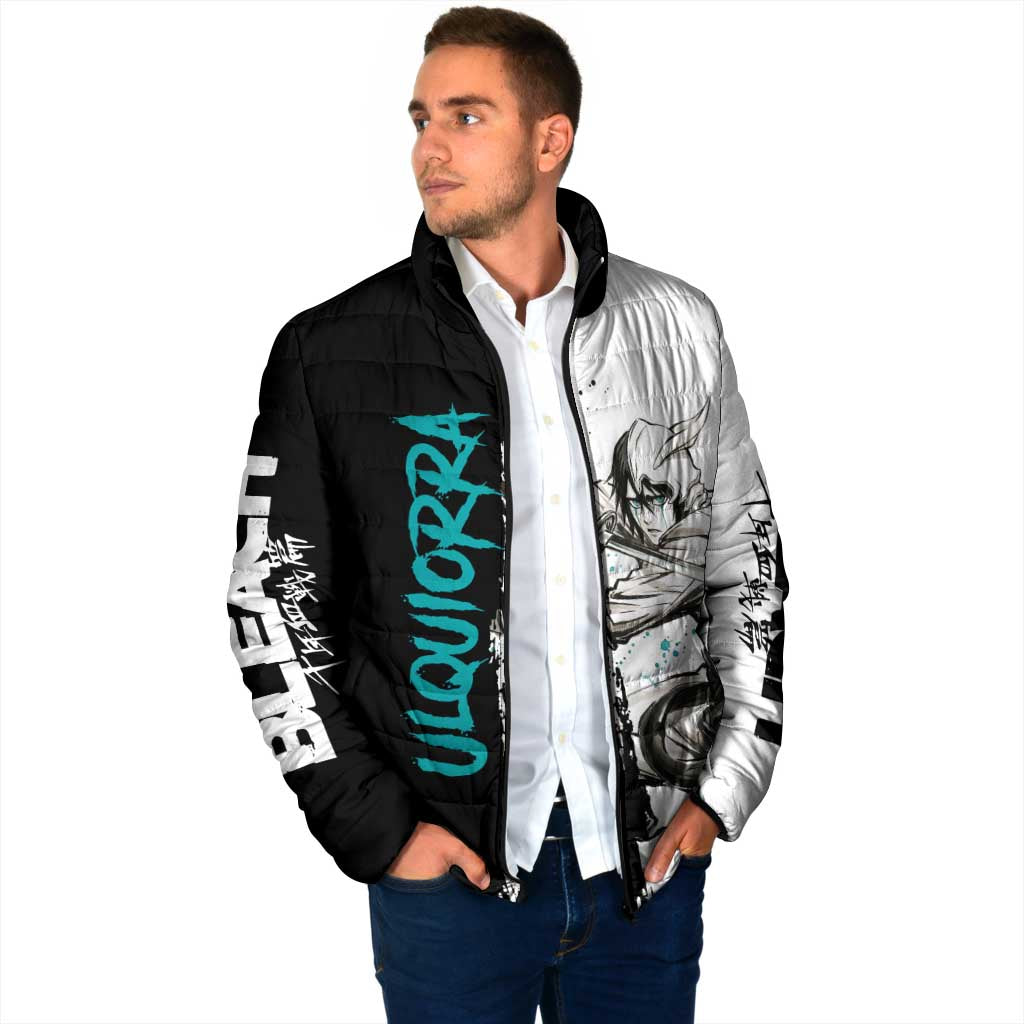 Personalized Ulquiorra Cifer Padded Jacket Ink Splash Anime Brush Style
