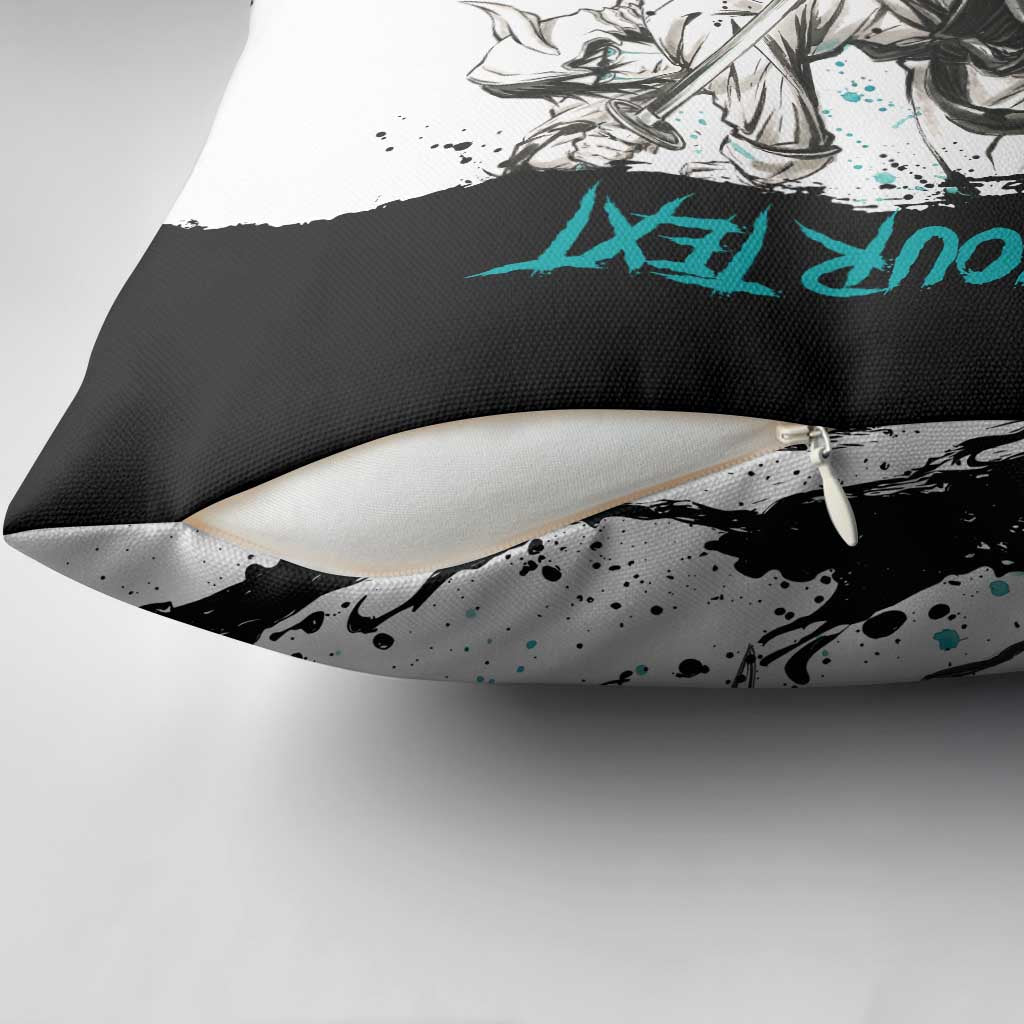Personalized Ulquiorra Cifer Pillow Cover Ink Splash Anime Brush Style