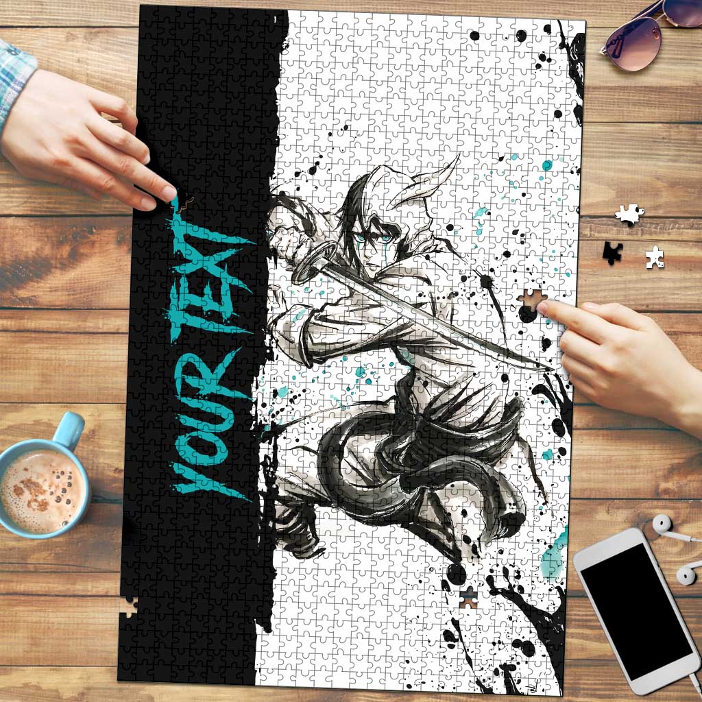 Personalized Ulquiorra Cifer Puzzle Ink Splash Anime Brush Style