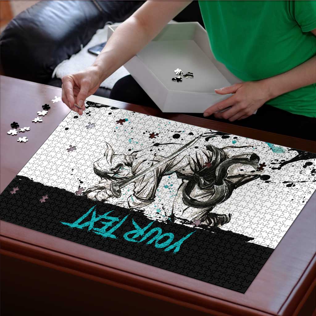 Personalized Ulquiorra Cifer Puzzle Ink Splash Anime Brush Style