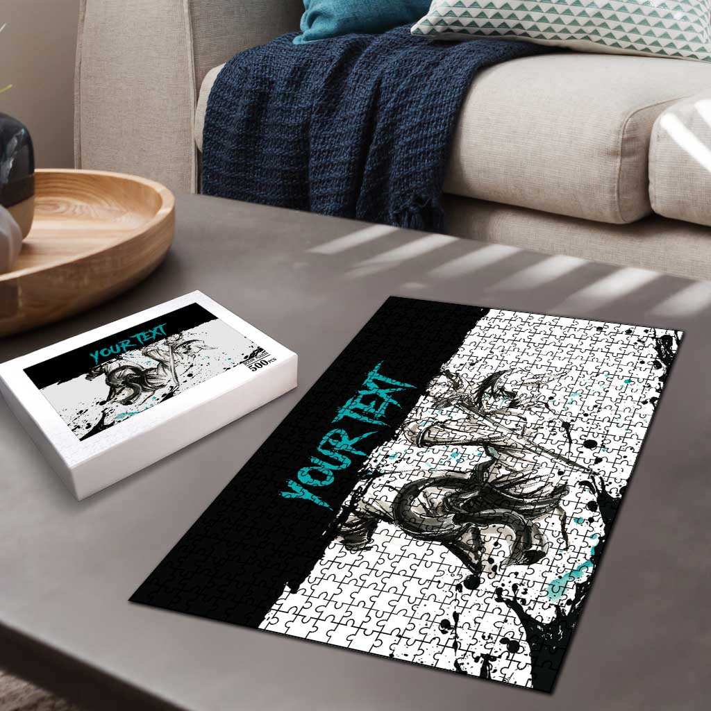 Personalized Ulquiorra Cifer Puzzle Ink Splash Anime Brush Style
