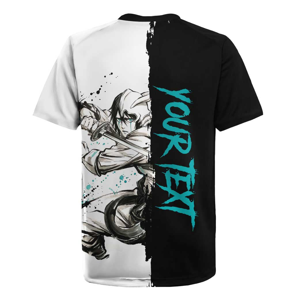 Personalized Ulquiorra Cifer Rugby Jersey Ink Splash Anime Brush Style