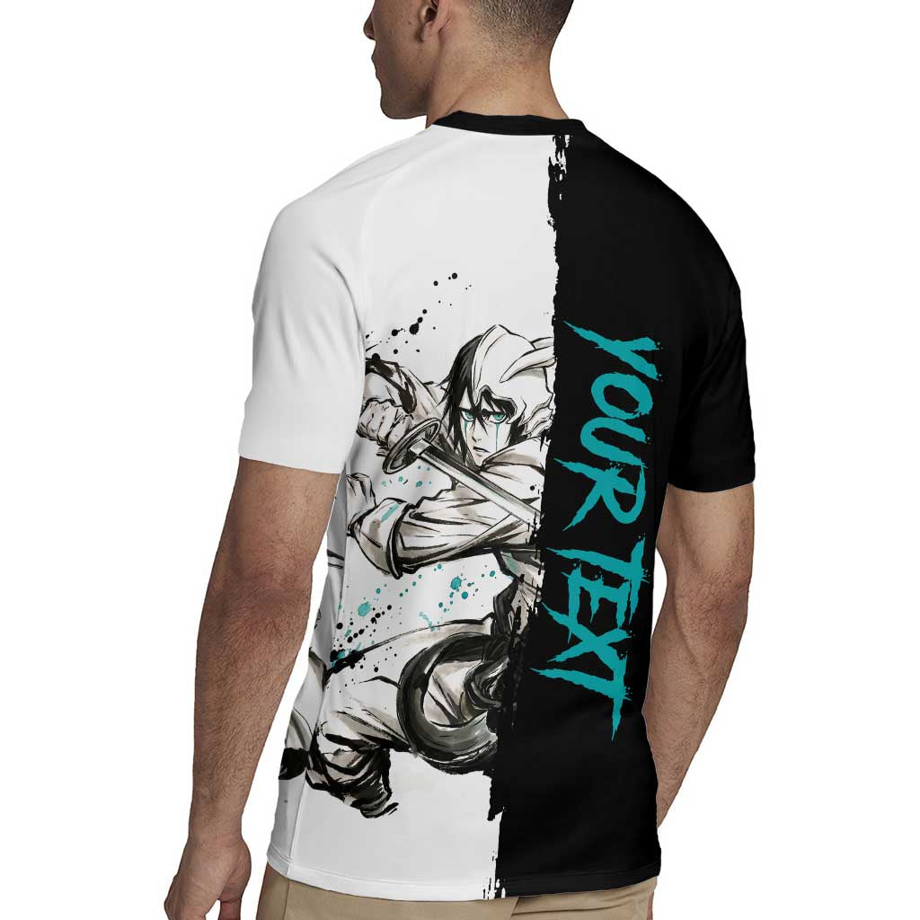 Personalized Ulquiorra Cifer Rugby Jersey Ink Splash Anime Brush Style