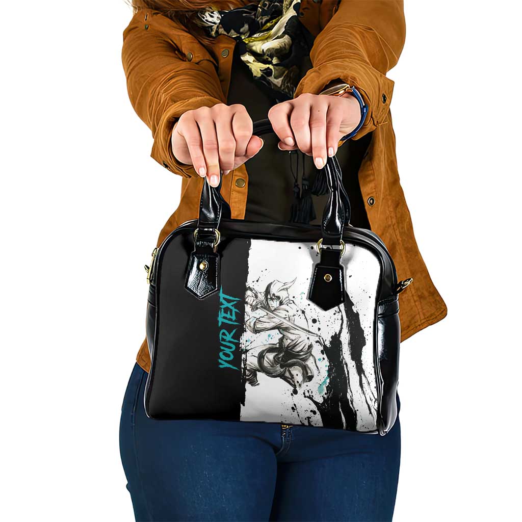 Personalized Ulquiorra Cifer Shoulder Handbag Ink Splash Anime Brush Style