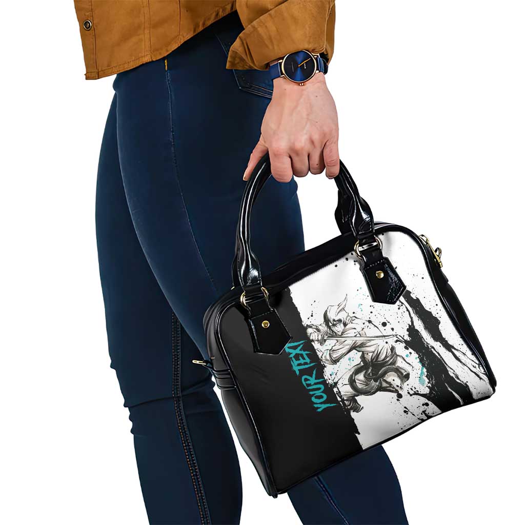 Personalized Ulquiorra Cifer Shoulder Handbag Ink Splash Anime Brush Style