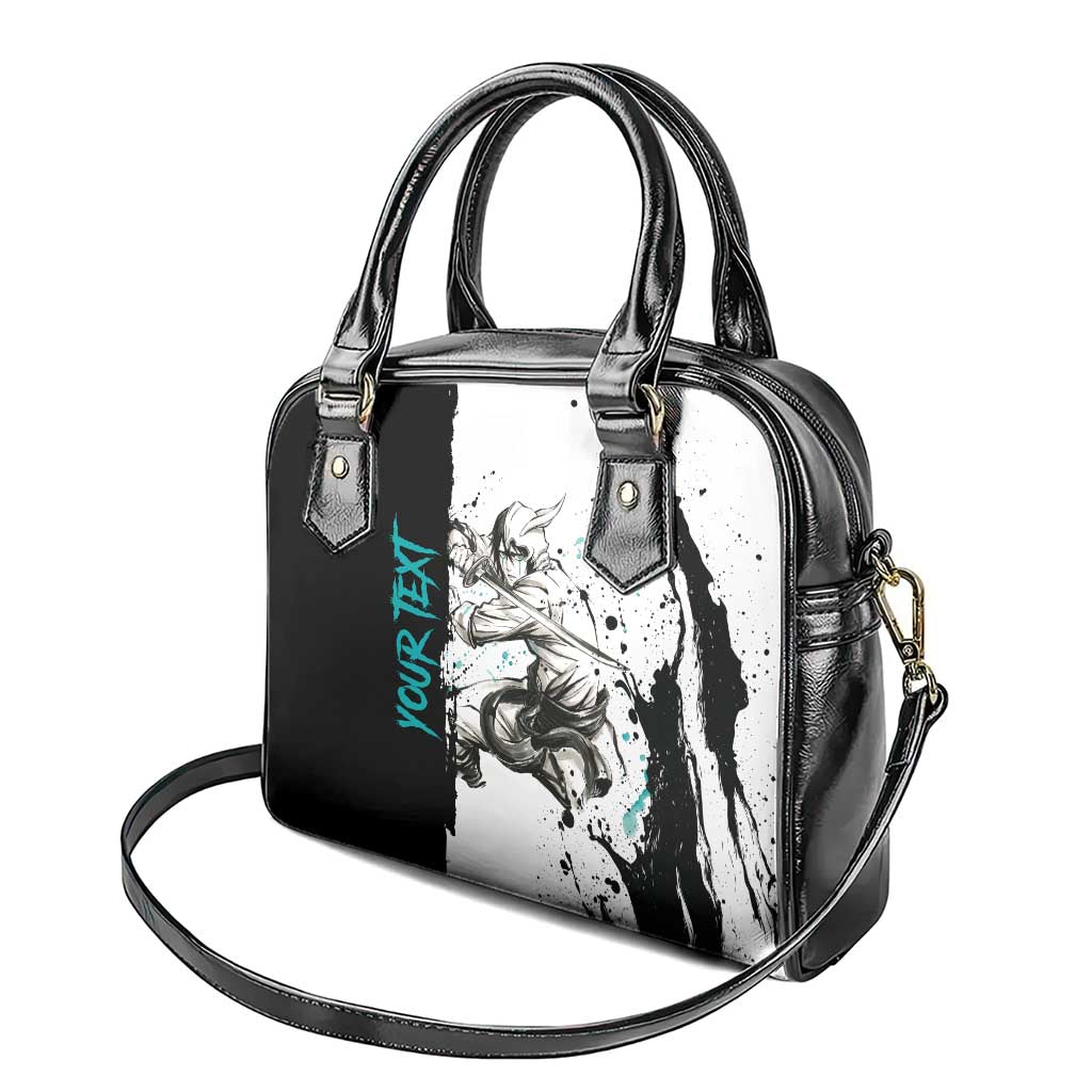 Personalized Ulquiorra Cifer Shoulder Handbag Ink Splash Anime Brush Style