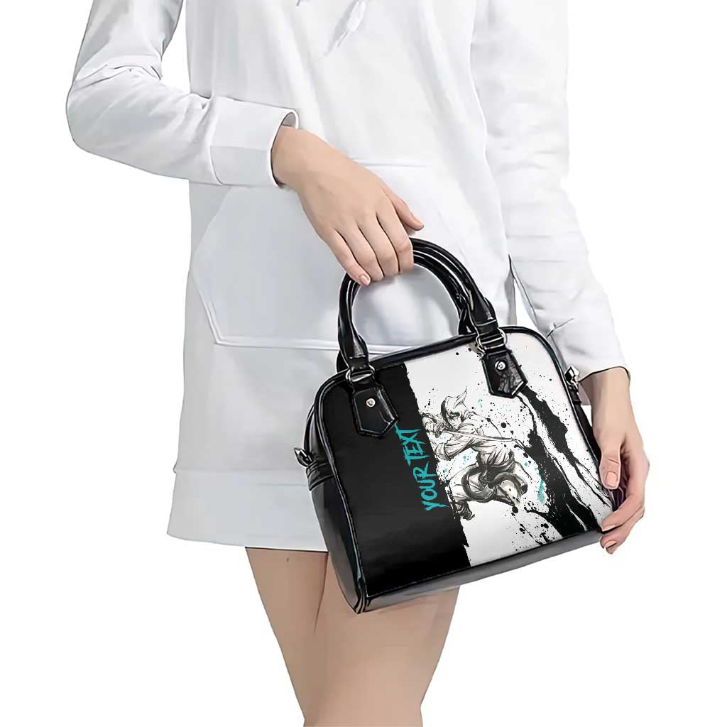 Personalized Ulquiorra Cifer Shoulder Handbag Ink Splash Anime Brush Style