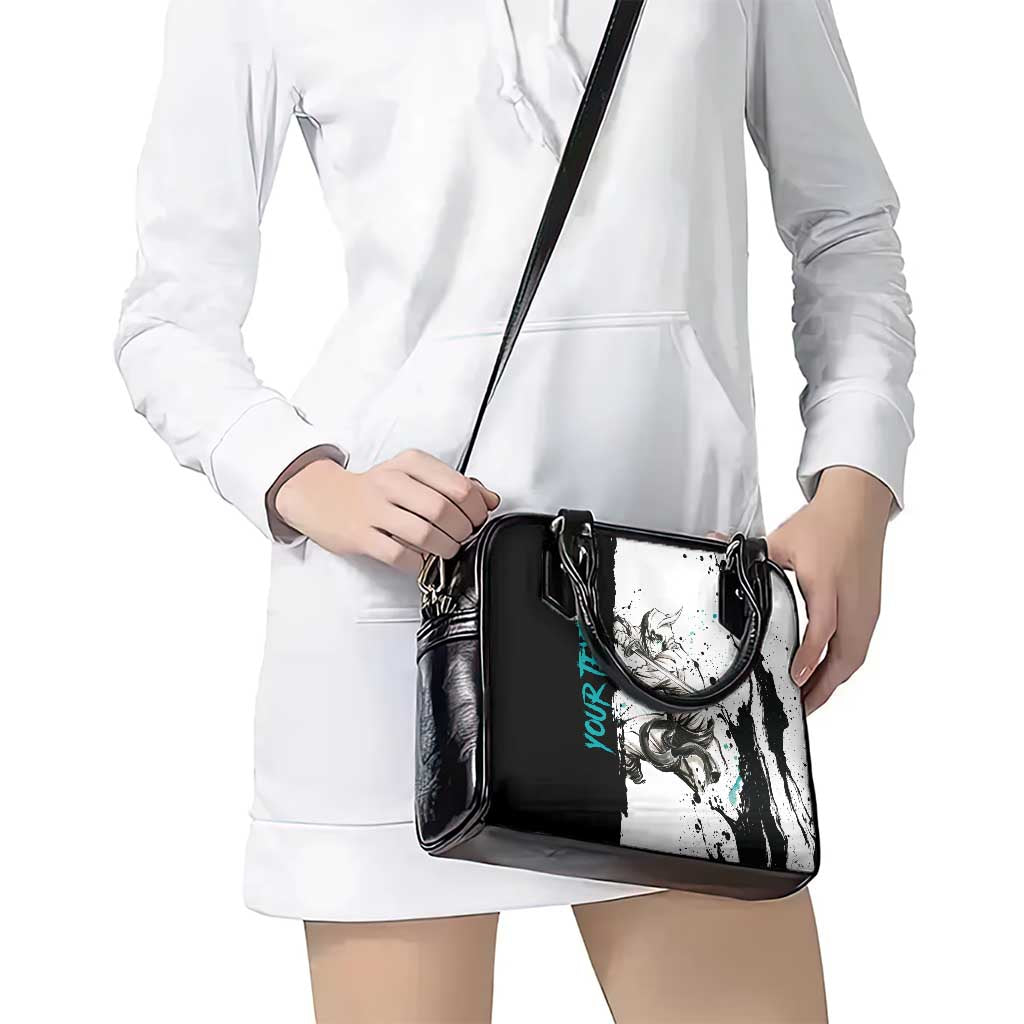 Personalized Ulquiorra Cifer Shoulder Handbag Ink Splash Anime Brush Style