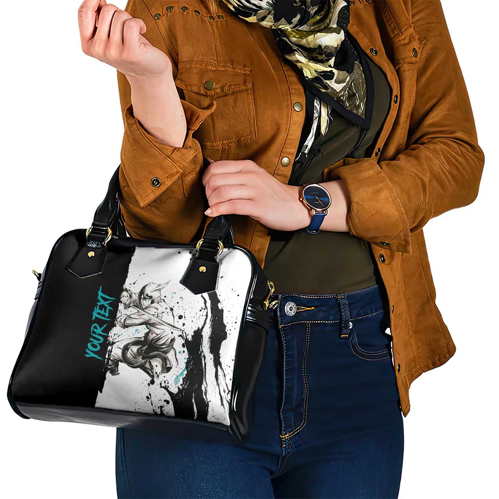 Personalized Ulquiorra Cifer Shoulder Handbag Ink Splash Anime Brush Style