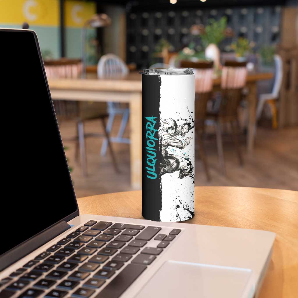 Personalized Ulquiorra Cifer Skinny Tumbler Ink Splash Anime Brush Style
