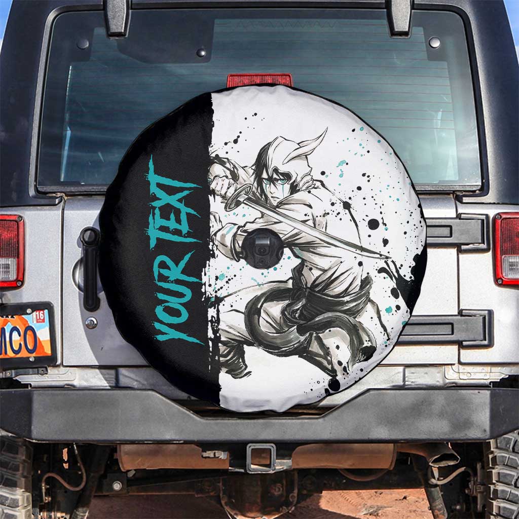 Personalized Ulquiorra Cifer Spare Tire Cover Ink Splash Anime Brush Style