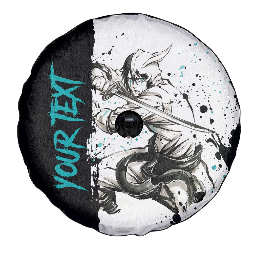 Personalized Ulquiorra Cifer Spare Tire Cover Ink Splash Anime Brush Style