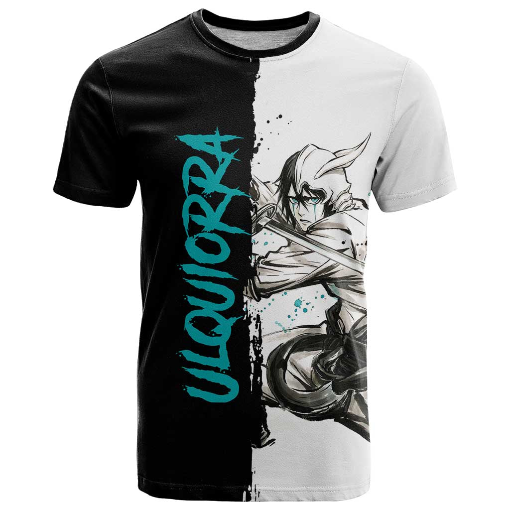 Personalized Ulquiorra Cifer T Shirt Ink Splash Anime Brush Style