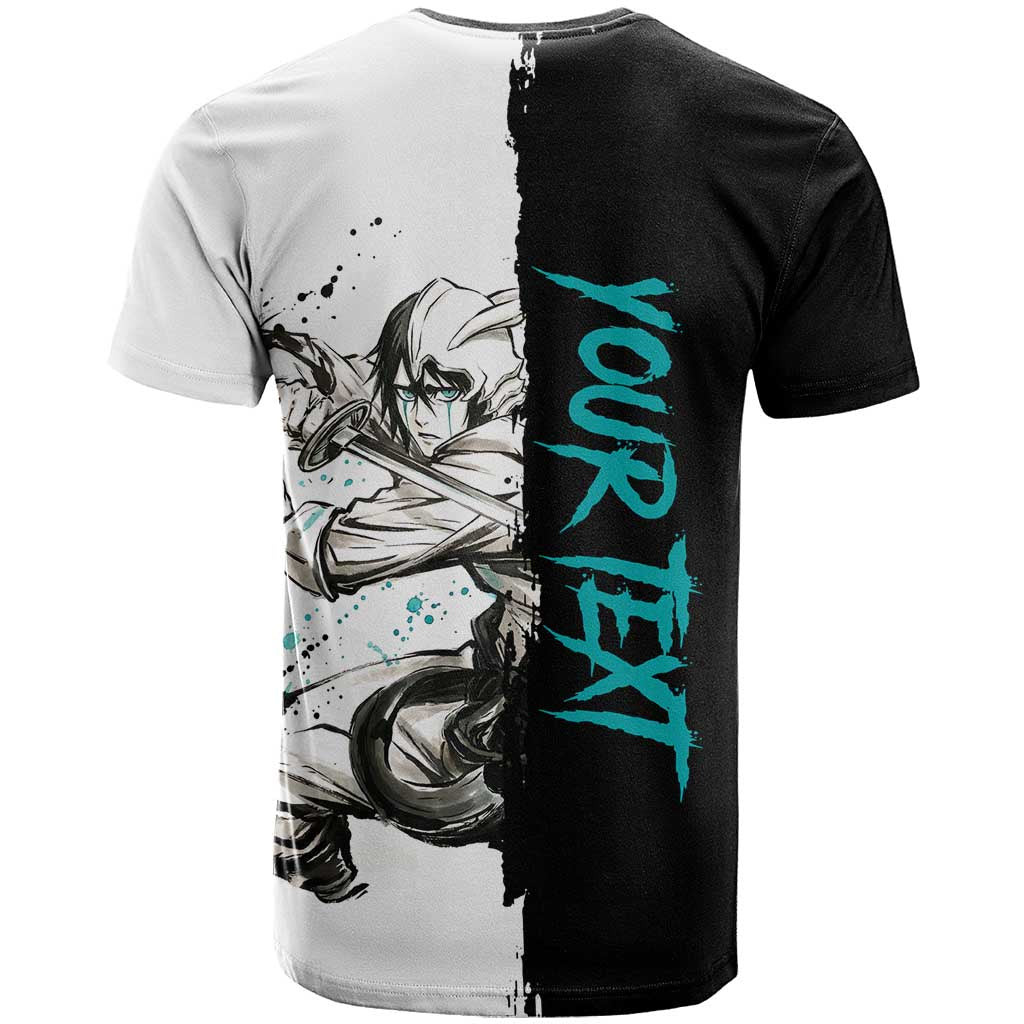 Personalized Ulquiorra Cifer T Shirt Ink Splash Anime Brush Style