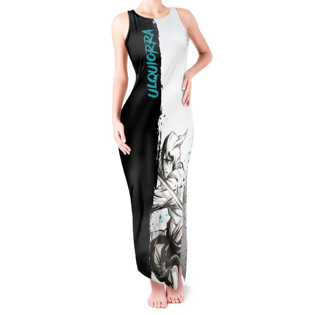 Personalized Ulquiorra Cifer Tank Maxi Dress Ink Splash Anime Brush Style