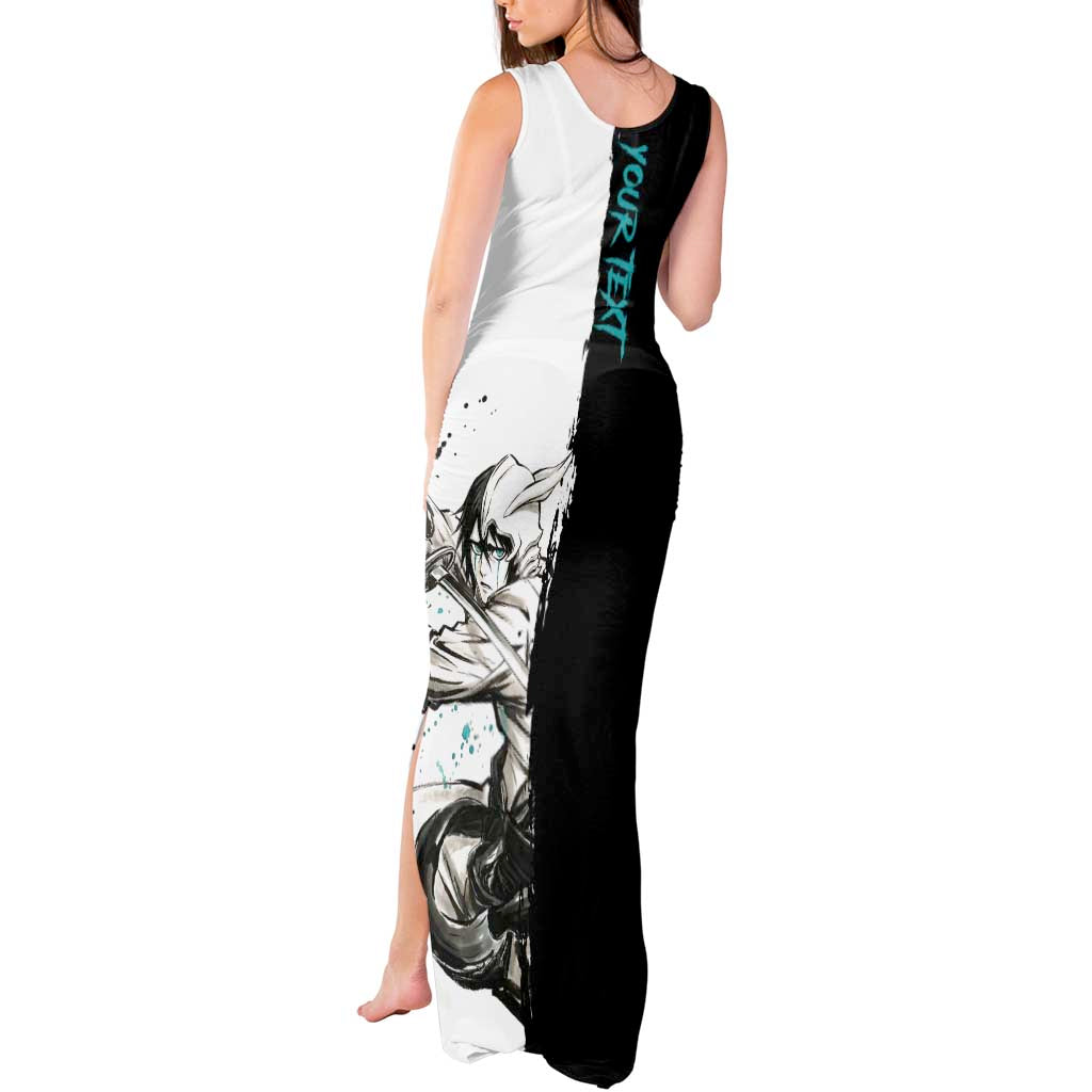 Personalized Ulquiorra Cifer Tank Maxi Dress Ink Splash Anime Brush Style