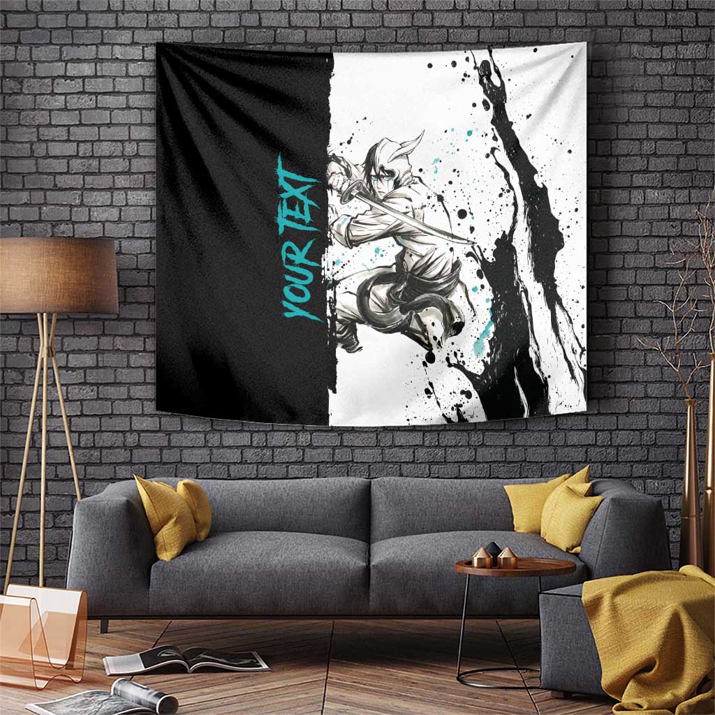 Personalized Ulquiorra Cifer Tapestry Ink Splash Anime Brush Style