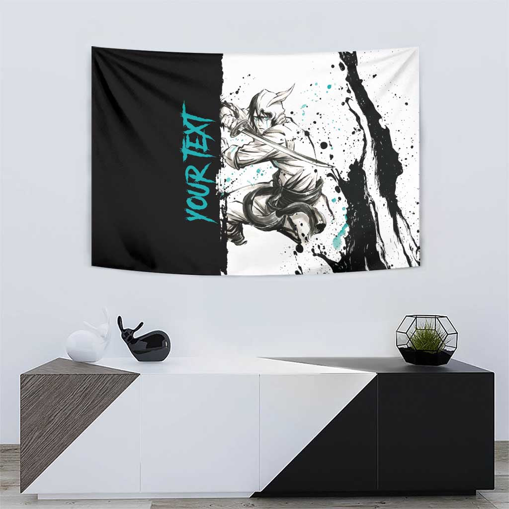 Personalized Ulquiorra Cifer Tapestry Ink Splash Anime Brush Style
