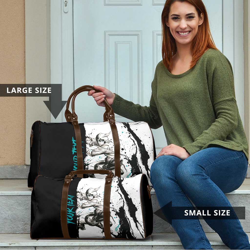 Personalized Ulquiorra Cifer Travel Bag Ink Splash Anime Brush Style