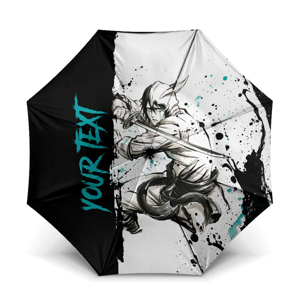 Personalized Ulquiorra Cifer Umbrella Ink Splash Anime Brush Style