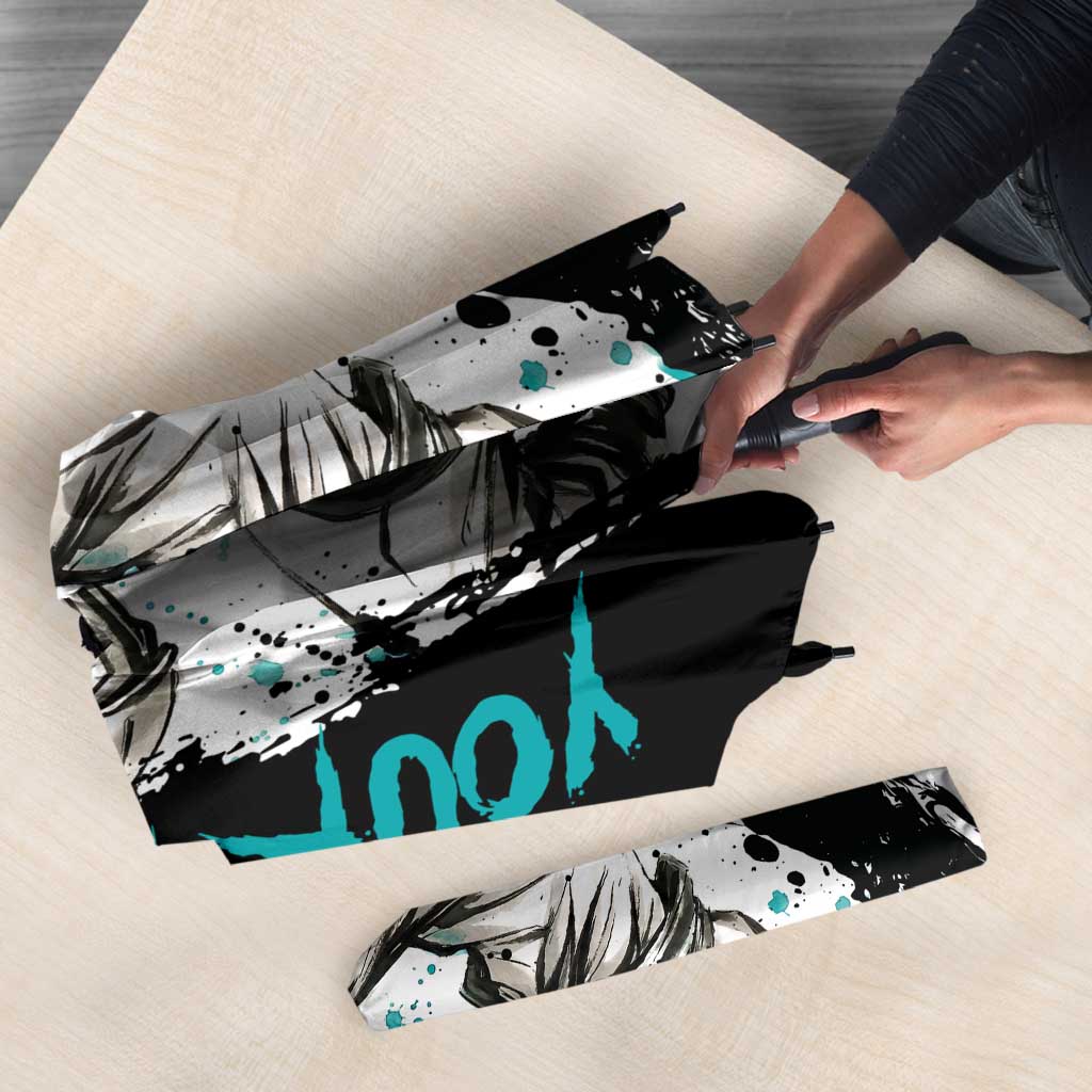 Personalized Ulquiorra Cifer Umbrella Ink Splash Anime Brush Style
