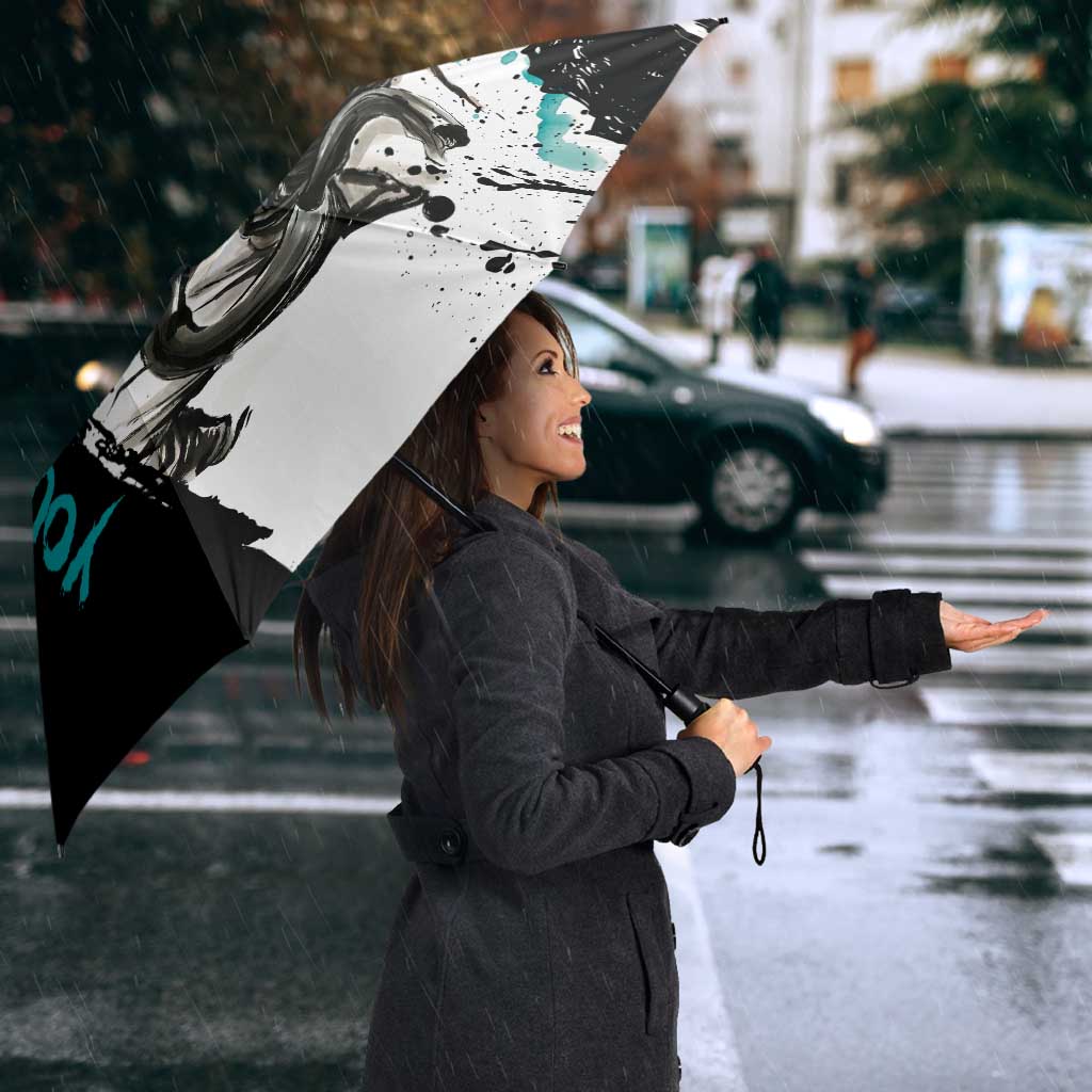 Personalized Ulquiorra Cifer Umbrella Ink Splash Anime Brush Style