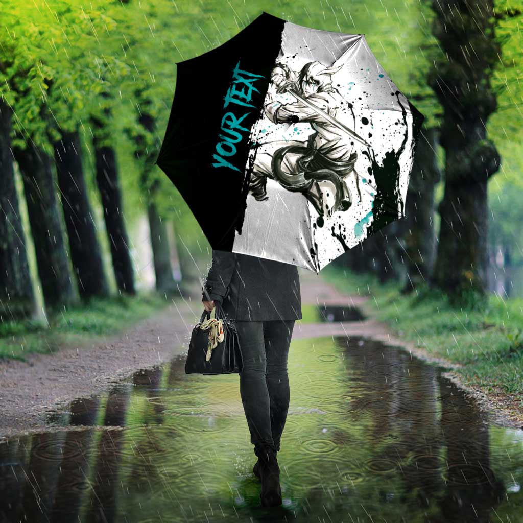 Personalized Ulquiorra Cifer Umbrella Ink Splash Anime Brush Style
