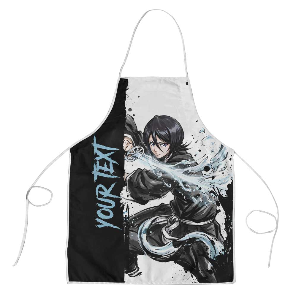 Personalized Rukia Kuchiki Apron Ink Splash Anime Brush Style