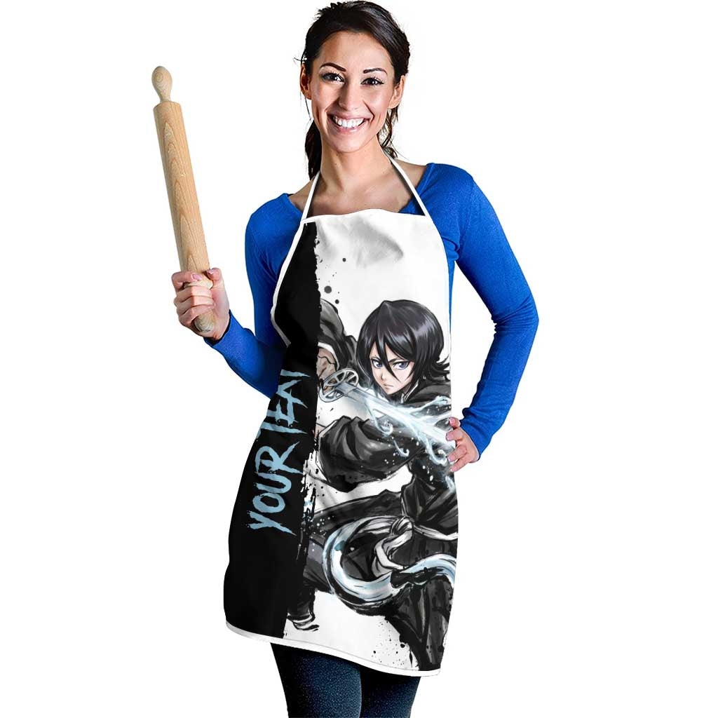Personalized Rukia Kuchiki Apron Ink Splash Anime Brush Style