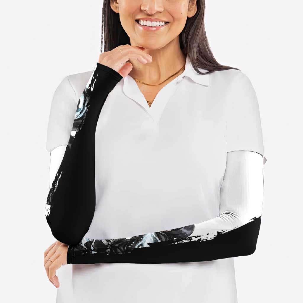 Personalized Rukia Kuchiki Arm Sleeves Ink Splash Anime Brush Style