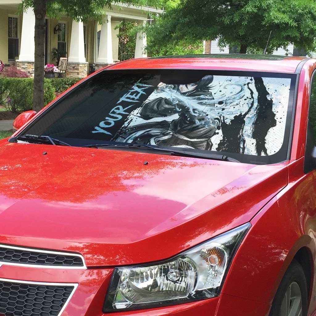 Personalized Rukia Kuchiki Auto Sun Shade Ink Splash Anime Brush Style