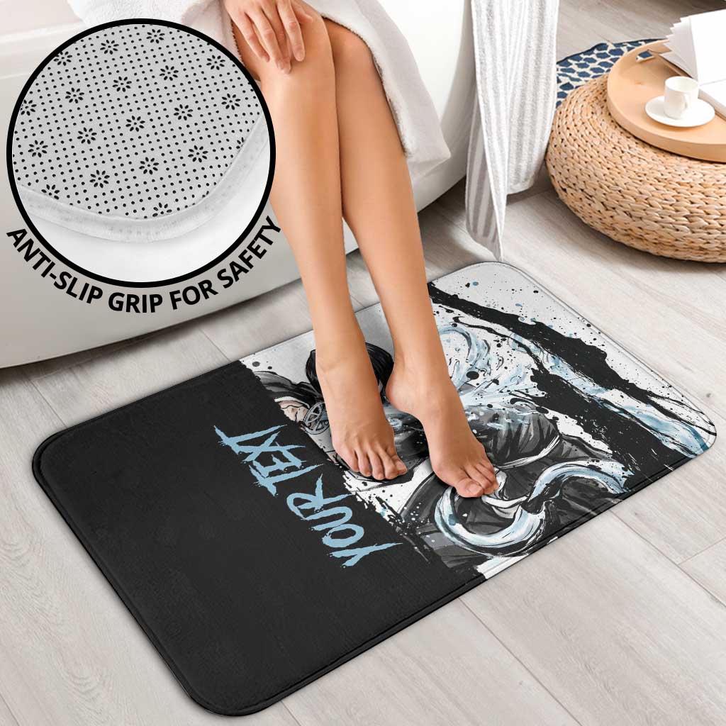 Personalized Rukia Kuchiki Bathroom Set Ink Splash Anime Brush Style