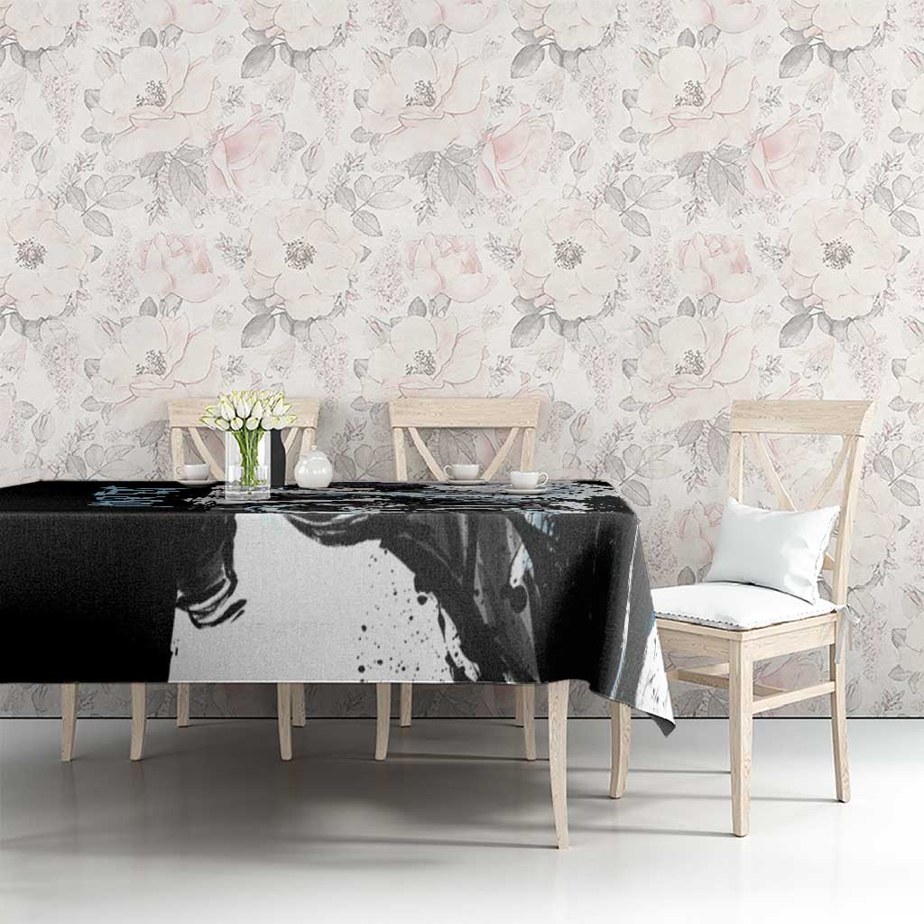 Personalized Rukia Kuchiki Tablecloth Ink Splash Anime Brush Style
