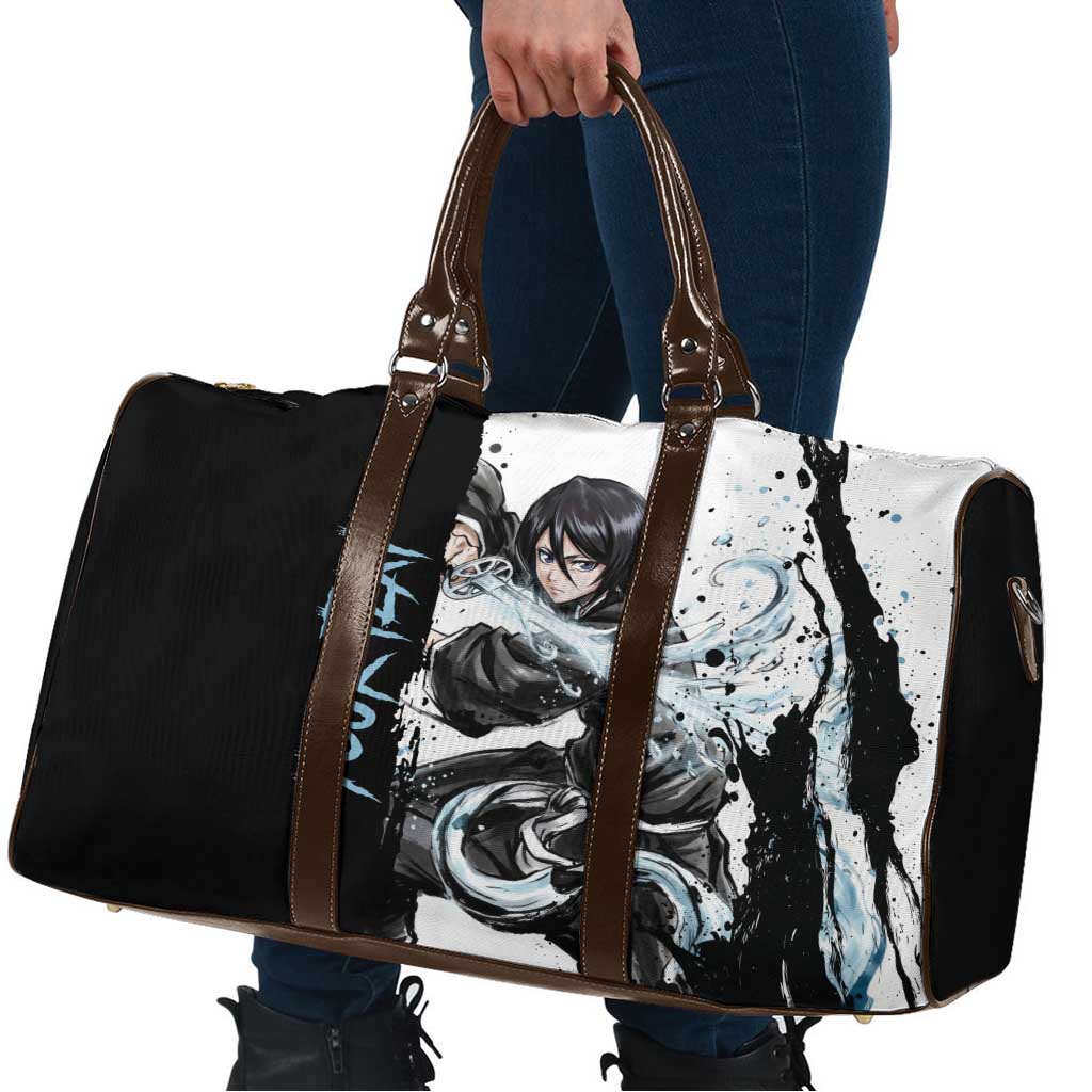 Personalized Rukia Kuchiki Travel Bag Ink Splash Anime Brush Style