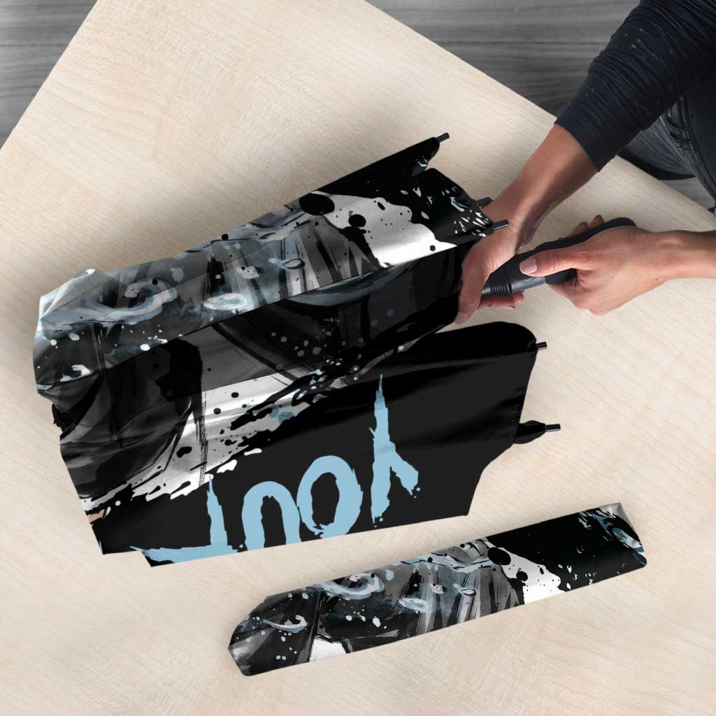 Personalized Rukia Kuchiki Umbrella Ink Splash Anime Brush Style