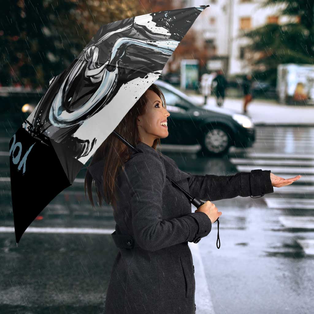 Personalized Rukia Kuchiki Umbrella Ink Splash Anime Brush Style