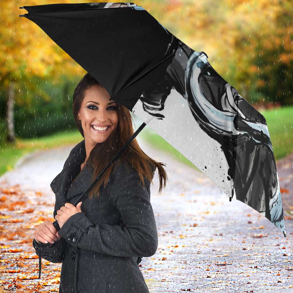 Personalized Rukia Kuchiki Umbrella Ink Splash Anime Brush Style