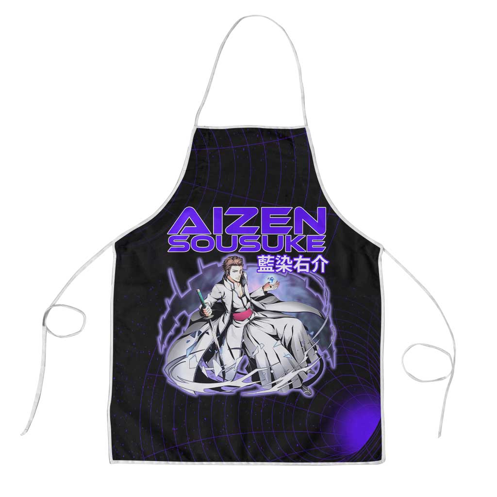 Aizen Sousuke Bleach Apron Cosmic Anime Energy Grid Style