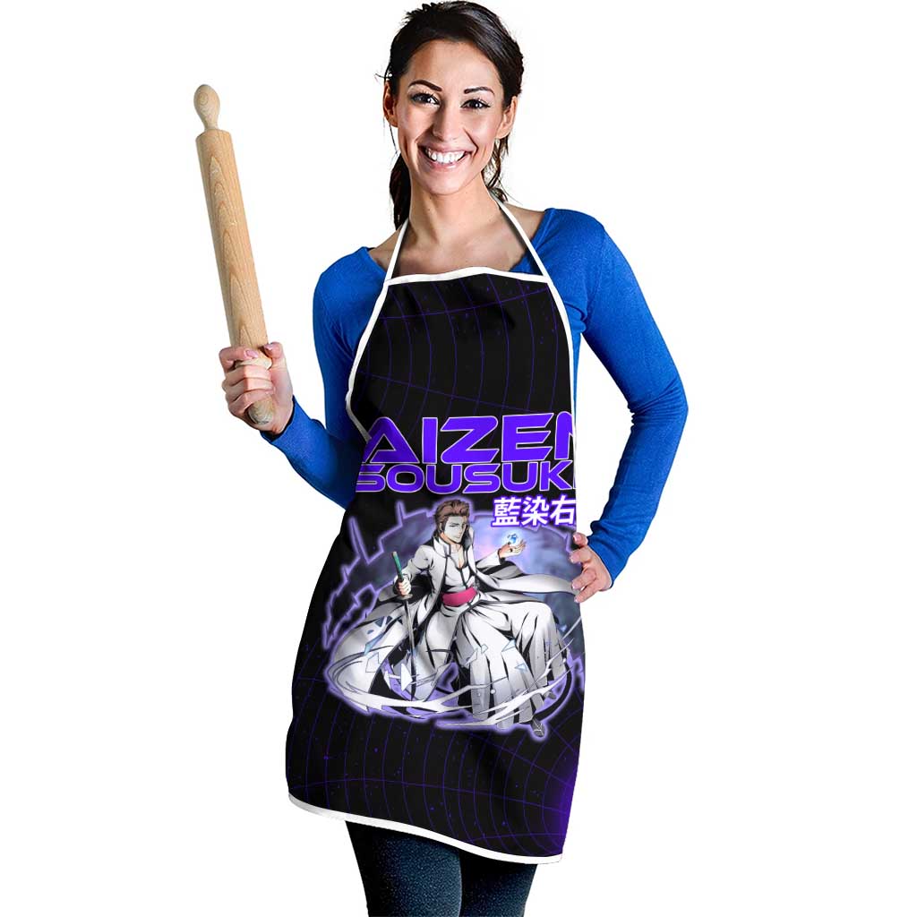Aizen Sousuke Bleach Apron Cosmic Anime Energy Grid Style