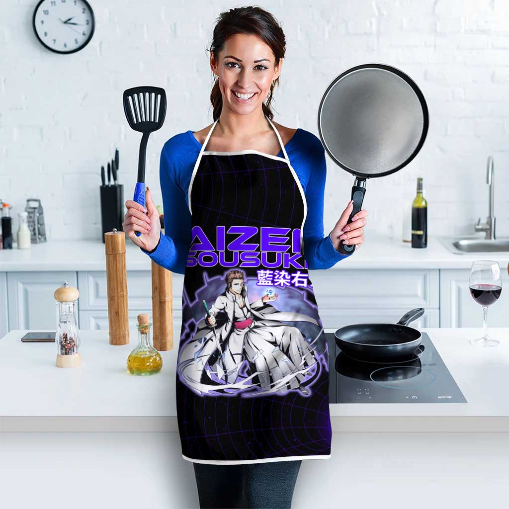 Aizen Sousuke Bleach Apron Cosmic Anime Energy Grid Style