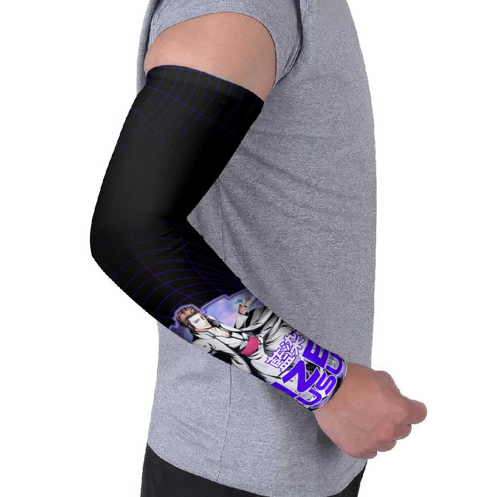Aizen Sousuke Bleach Arm Sleeves Cosmic Anime Energy Grid Style