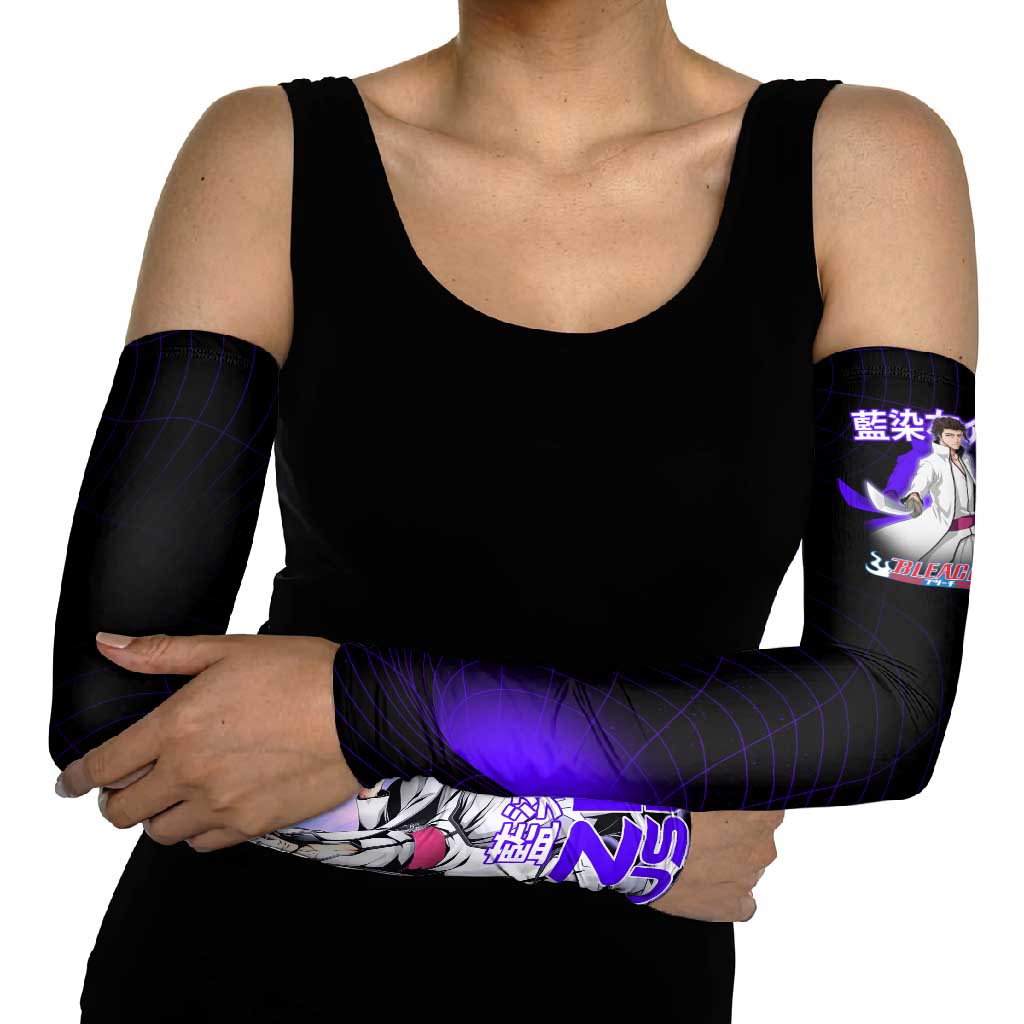 Aizen Sousuke Bleach Arm Sleeves Cosmic Anime Energy Grid Style