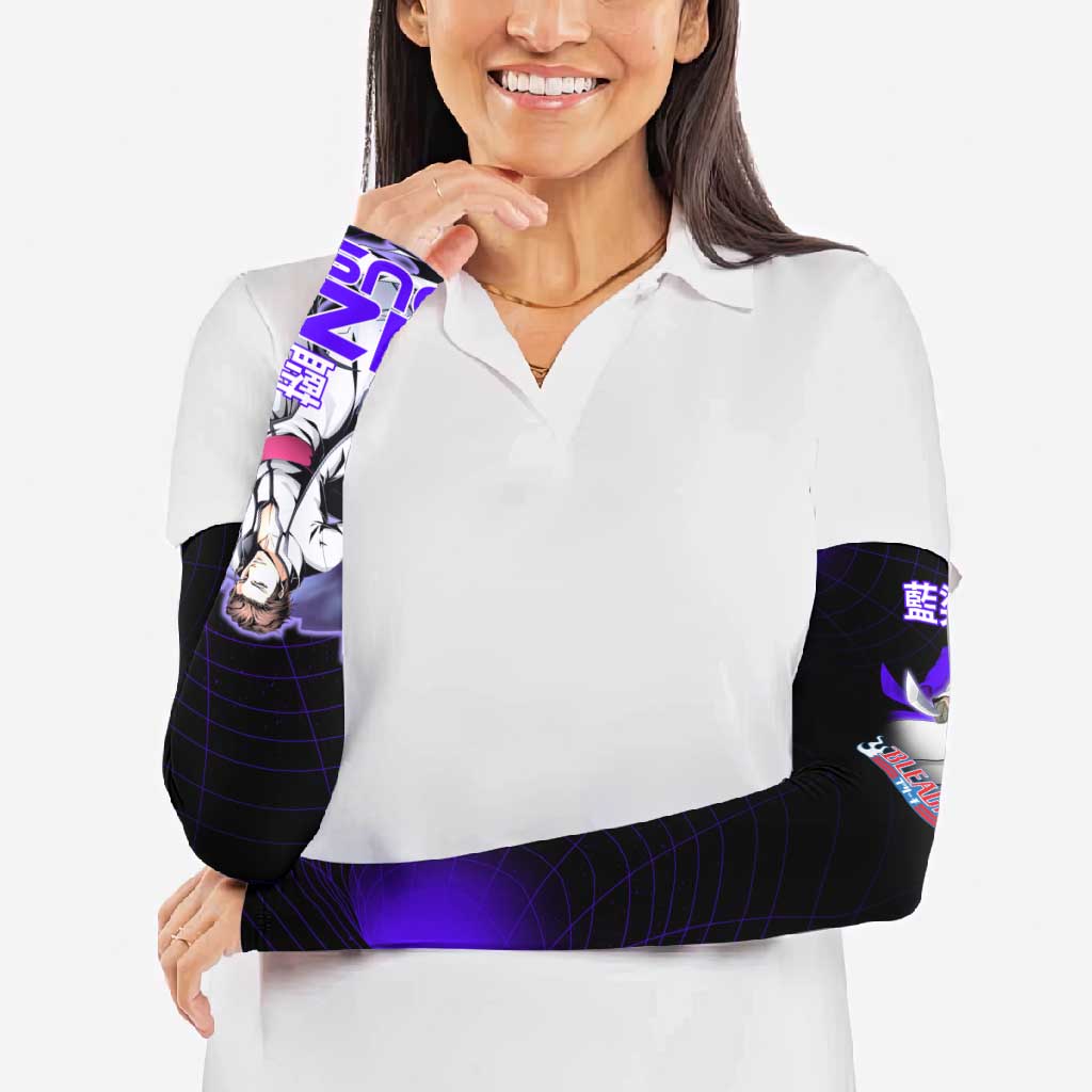 Aizen Sousuke Bleach Arm Sleeves Cosmic Anime Energy Grid Style