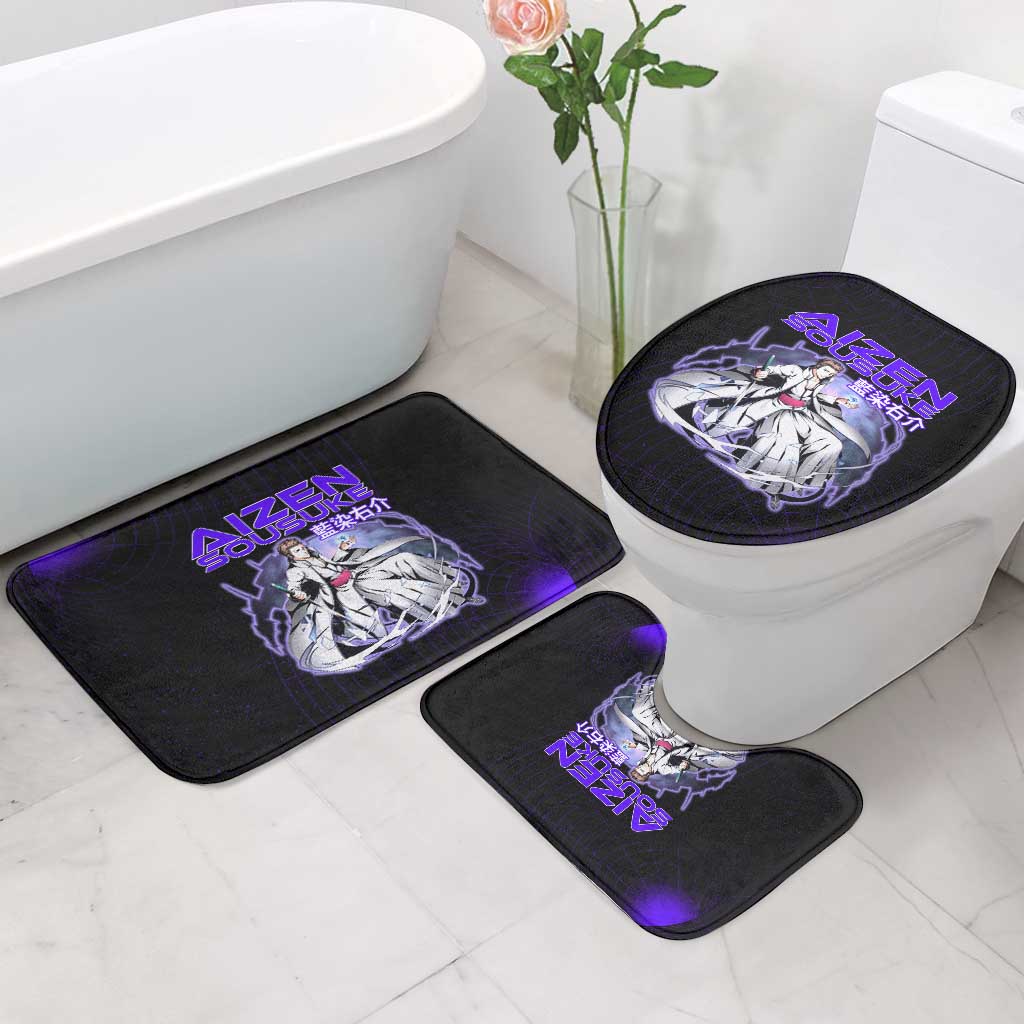 Aizen Sousuke Bleach Bathroom Set Cosmic Anime Energy Grid Style